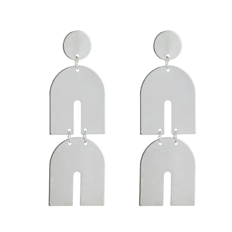 New Jewelry Simple Geometric Irregular Shape Earrings U-shaped Metal Piece Pendant Earrings for women
New Jewelry Simple Geometric Irregular Shape Earrings U-shaped Metal Piece Pendant Earrings for women