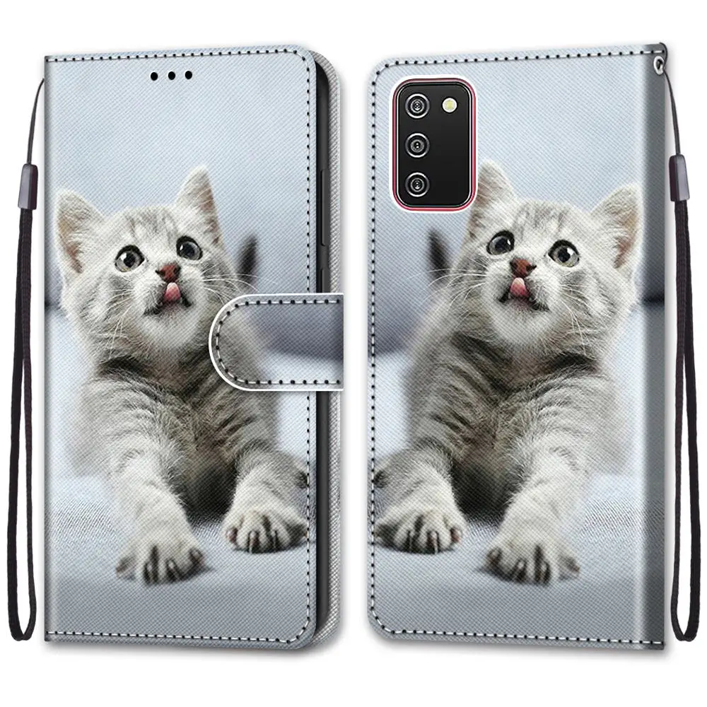 Flip Leather Phone Case For Nokia 1.4 2.4 3.4 5.4 2.3 5.3 2.2 4.2 6.2 7.2 6 2018 1 Plus Wallet Card Holder Cover Cat Dog Painted | Мобильные
