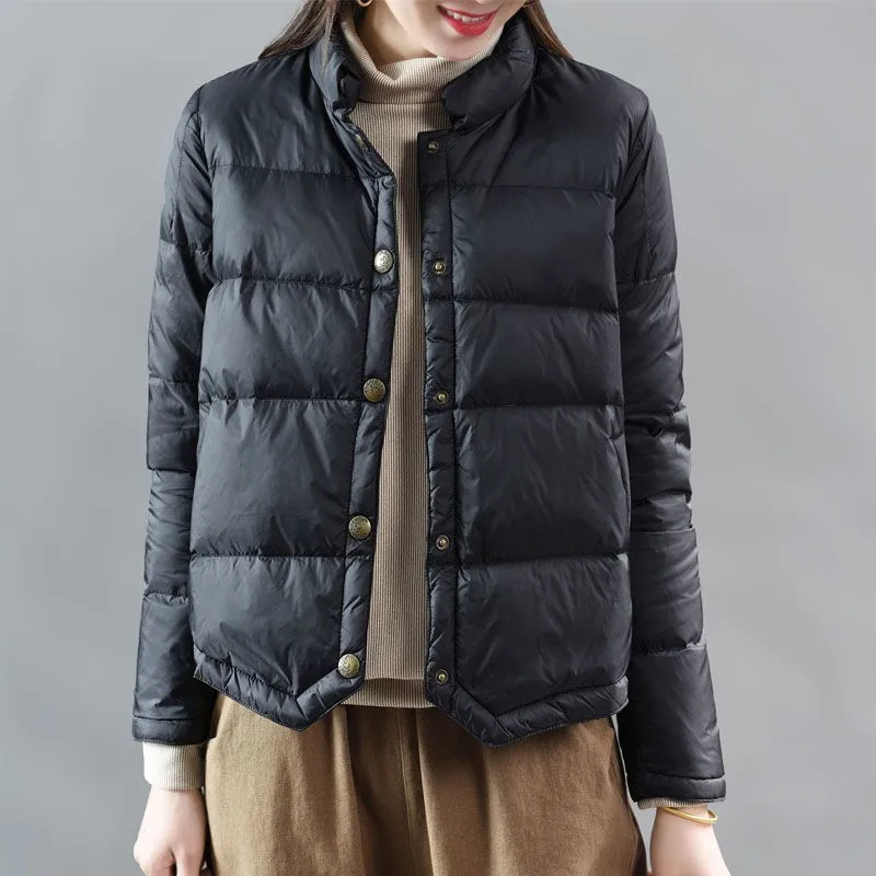 Пуховик женский короткий однобортный, куртка ульсветильник на белом утином пуху, свободная повседневная верхняя одежда, A63, Осень-зима
Пуховик женский короткий однобортный, куртка ульсветильник на белом утином пуху, свободная повседневная верхняя одежда, A63, Осень-зима