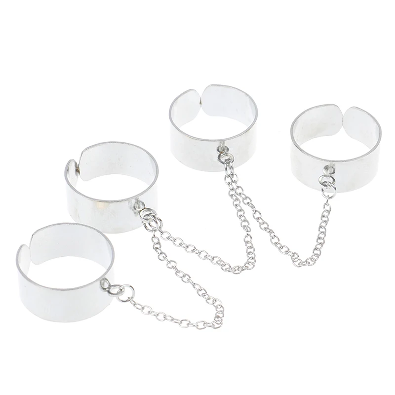 New Fashion Hip-Hop Punk Style Multi-Layer Conjoined Four-Piece Chain Opening Adjustable Ring Men And Women Party Jewelry Gifts
New Fashion Hip-Hop Punk Style Multi-Layer Conjoined Four-Piece Chain Opening Adjustable Ring Men And Women Party Jewelry Gifts