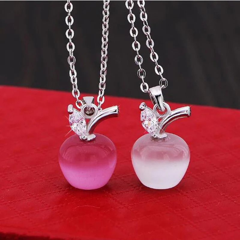 LEKANI 925 стерлингового серебра новые женские ювелирные украшения высокое качество розовый опал подвеска в форме яблока ожерелье Длина 45 см
LEKANI 925 стерлингового серебра новые женские ювелирные украшения высокое качество розовый опал подвеска в форме яблока ожерелье Длина 45 см