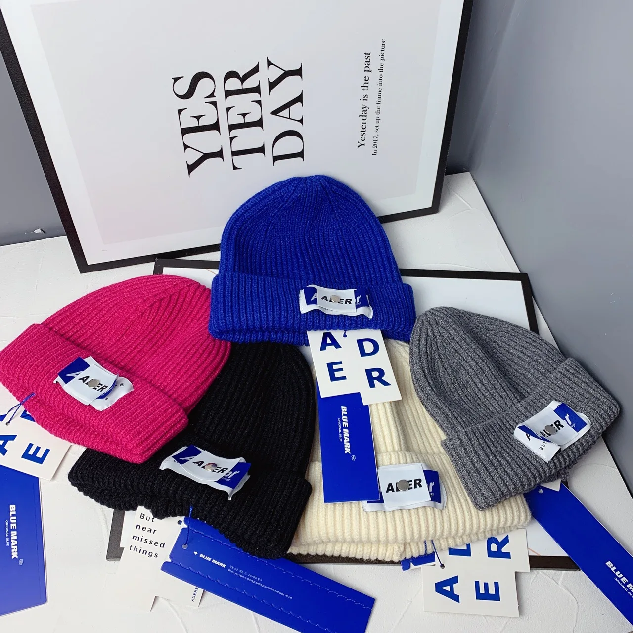 Шапка-бини Ader Beanie для мужчин и женщин высококачественные шапки из хлопка шерсти