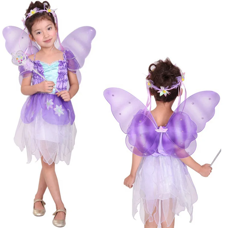 Kids Girls Butterfly Purple Dresses Wing Outfit Halloween Cosplay Costumes Masquerade Carnival Party Role Play Dress Up Suit
Kids Girls Butterfly Purple Dresses Wing Outfit Halloween Cosplay Costumes Masquerade Carnival Party Role Play Dress Up Suit