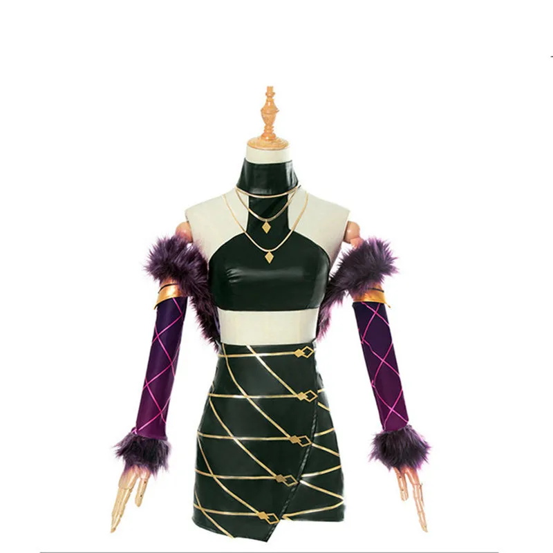 New Fashion KDA Cosplay Costume KDA Cosplay LOL Evelynn Costume K/DA Women Outfit Sexy Full Sets for Halloween Party
New Fashion KDA Cosplay Costume KDA Cosplay LOL Evelynn Costume K/DA Women Outfit Sexy Full Sets for Halloween Party