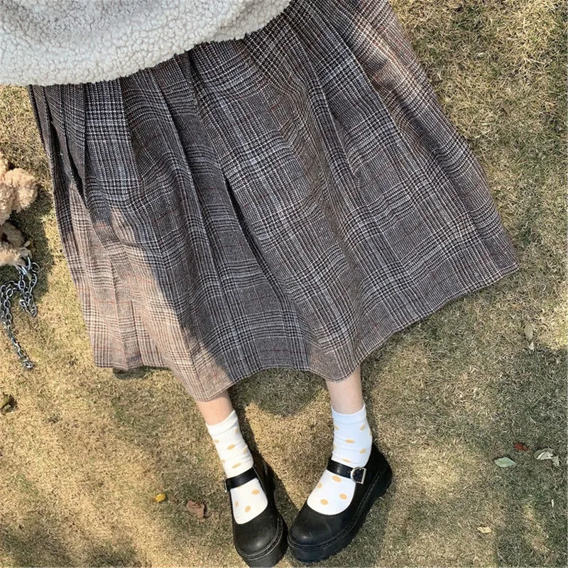 Women Sets Autumn Patchwork Zipper Loose Stand Collar Tops Plaid Pleated High Waist Skirts College Style Students Casual Chic
Women Sets Autumn Patchwork Zipper Loose Stand Collar Tops Plaid Pleated High Waist Skirts College Style Students Casual Chic