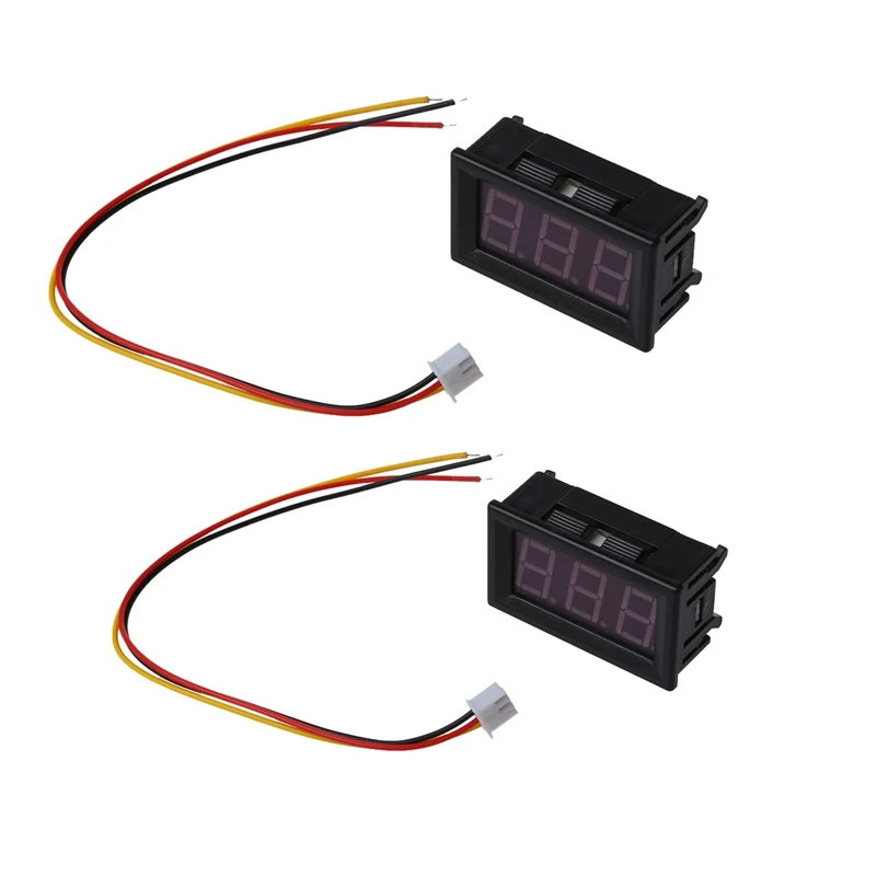 2 шт. DC 0-99,9 В 3-проводной светодиодный цифровой дисплей Панель вольтметр автомобильный двигатель синий и зеленый
2 шт. DC 0-99,9 В 3-проводной светодиодный цифровой дисплей Панель вольтметр автомобильный двигатель синий и зеленый
