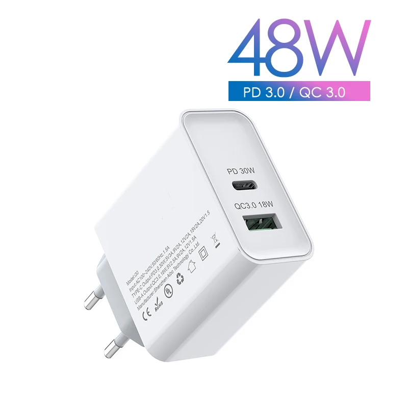 iLEPO Gan Fast Usb C Charger Dual Ports PD30W For iPhone 13/12/11 Samsung OPPO vivo laptop PD QC3.0 Quick Charging Phone Charger
iLEPO Gan Fast Usb C Charger Dual Ports PD30W For iPhone 13/12/11 Samsung OPPO vivo laptop PD QC3.0 Quick Charging Phone Charger