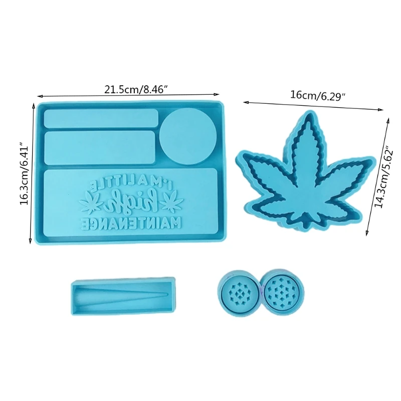 Rolling Makeup Storage Tray Serving Board Ashtray Combination Epoxy Resin Mold Herb Spice Mills Grinder Silicone Mould
Rolling Makeup Storage Tray Serving Board Ashtray Combination Epoxy Resin Mold Herb Spice Mills Grinder Silicone Mould