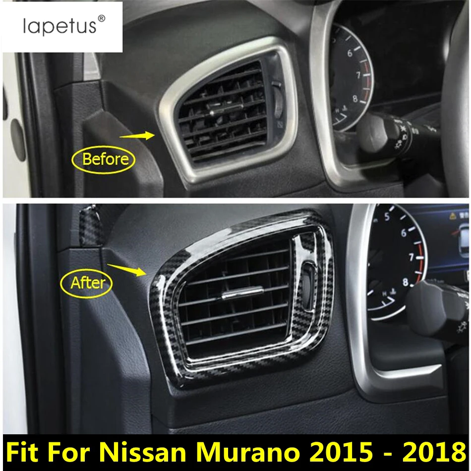 For Nissan Murano 2015 2016 2017 2018 Inside Air Conditioning AC Outlet Vent Frame Cover Kit Trim ABS Carbon Fiber Accessories
For Nissan Murano 2015 2016 2017 2018 Inside Air Conditioning AC Outlet Vent Frame Cover Kit Trim ABS Carbon Fiber Accessories