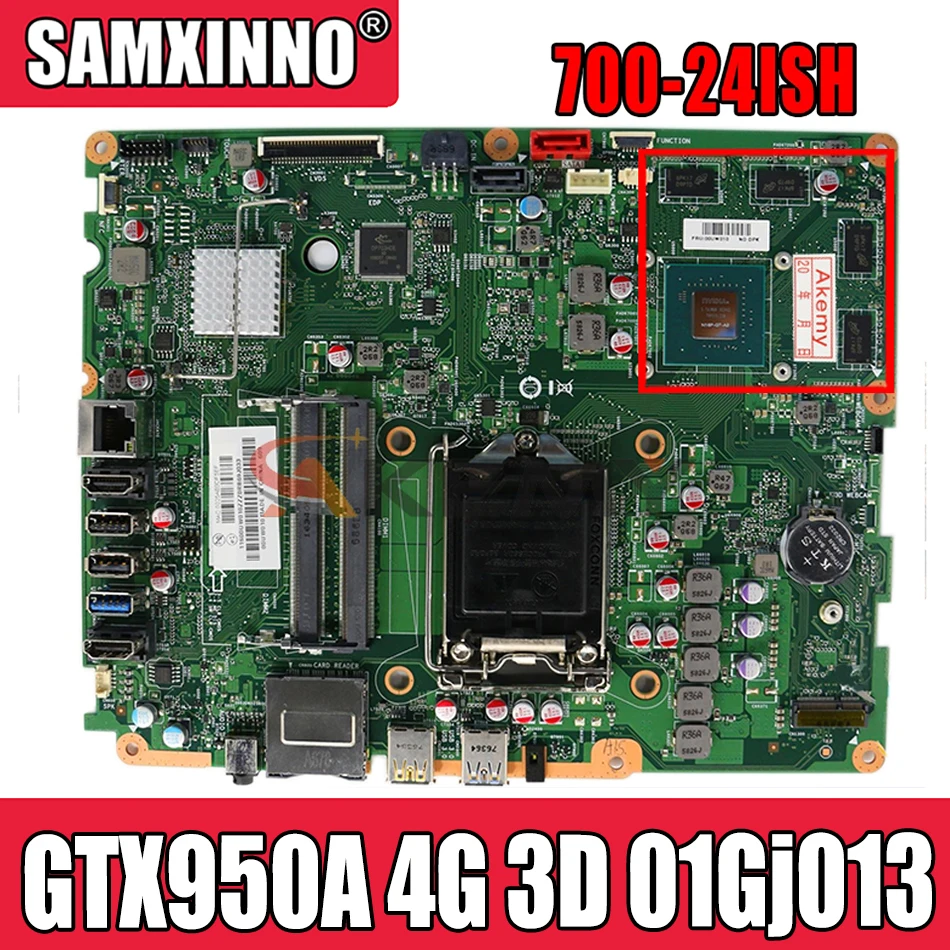 Материнская плата GTX950A 4G 3D 01Gj013 100% для Lenovo 700-24ISH 700-27ISH AIO
Материнская плата GTX950A 4G 3D 01Gj013 100% для Lenovo 700-24ISH 700-27ISH AIO