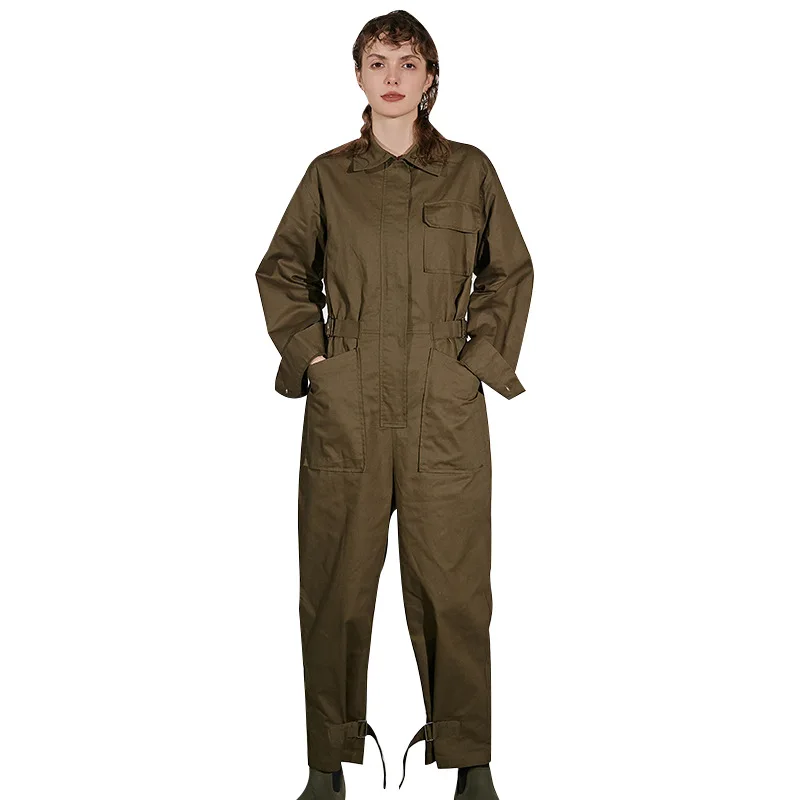 Women Jumpsuit Long Sleeve Lace Up High Waist Rompers Womens Jumpsuit Large Pocket Wide Leg Jumpsuit Women Rompers New
Women Jumpsuit Long Sleeve Lace Up High Waist Rompers Womens Jumpsuit Large Pocket Wide Leg Jumpsuit Women Rompers New