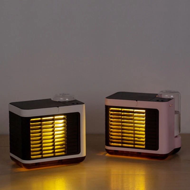 Mini Portable Air Conditioner Fan Desktop Student Night Light USB Mini Cooler
Mini Portable Air Conditioner Fan Desktop Student Night Light USB Mini Cooler
