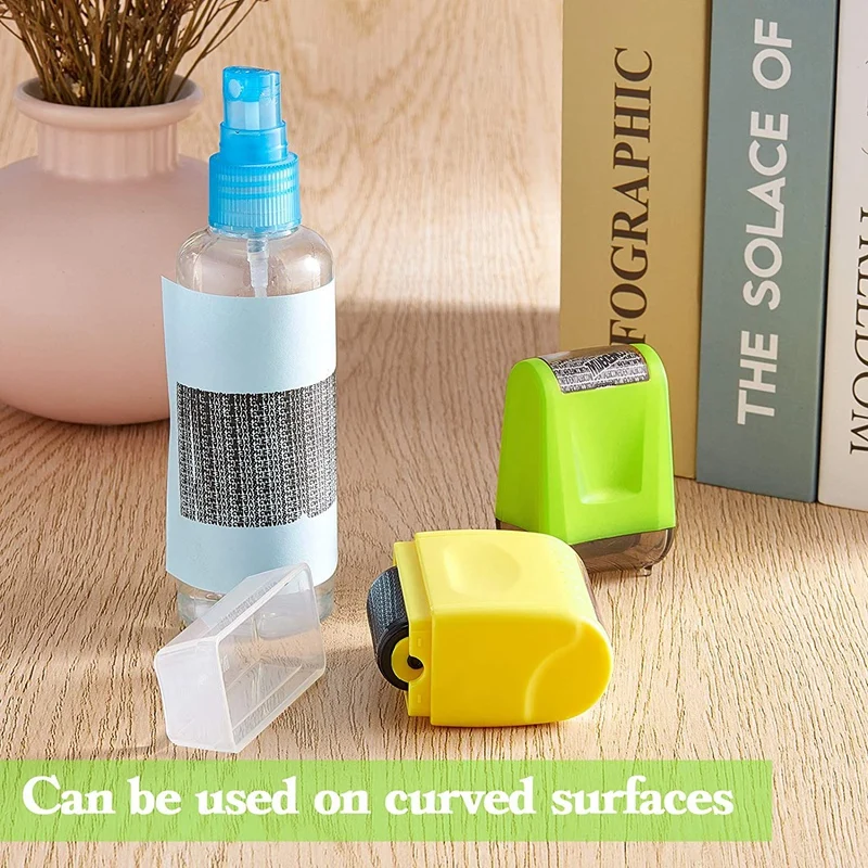 2 Pcs Identity Theft Prevention Stamp Identity Guard Roller Stamp Wide Rolling Security Stamp (Yellow and Green L and M)
2 Pcs Identity Theft Prevention Stamp Identity Guard Roller Stamp Wide Rolling Security Stamp (Yellow and Green L and M)