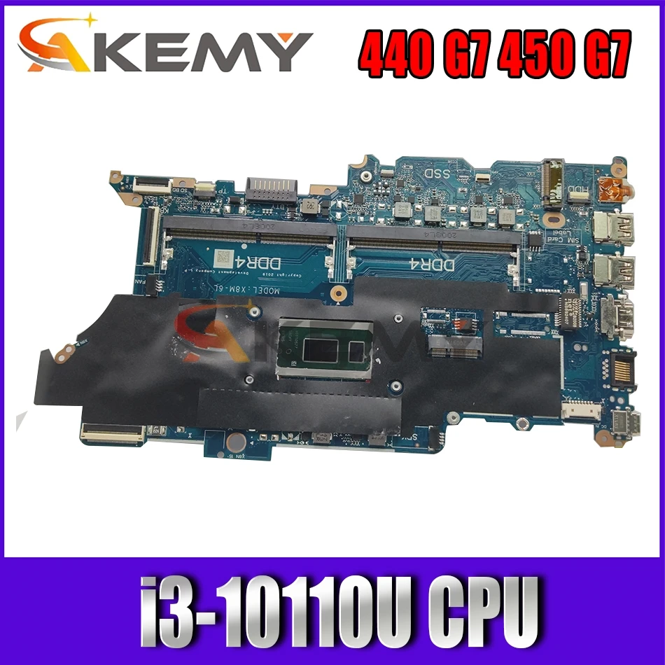 For HP ProBook 440 G7 450 G7 Laptop motherboard DA0X8MMB6D0 MAINBOARD 100% Fully Tested W/ i3-10110U
For HP ProBook 440 G7 450 G7 Laptop motherboard DA0X8MMB6D0 MAINBOARD 100% Fully Tested W/ i3-10110U