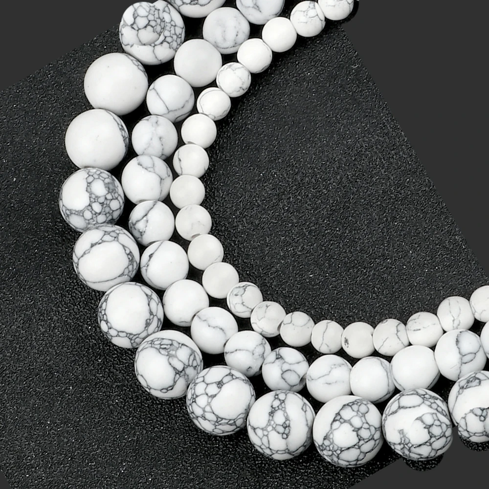 White Howlite Pine Stone Natural Round Loose Bead Wholesale 4 6 8 10 MM Bracelet Necklace Fit DIY Charm Beads For Jewelry Making
White Howlite Pine Stone Natural Round Loose Bead Wholesale 4 6 8 10 MM Bracelet Necklace Fit DIY Charm Beads For Jewelry Making