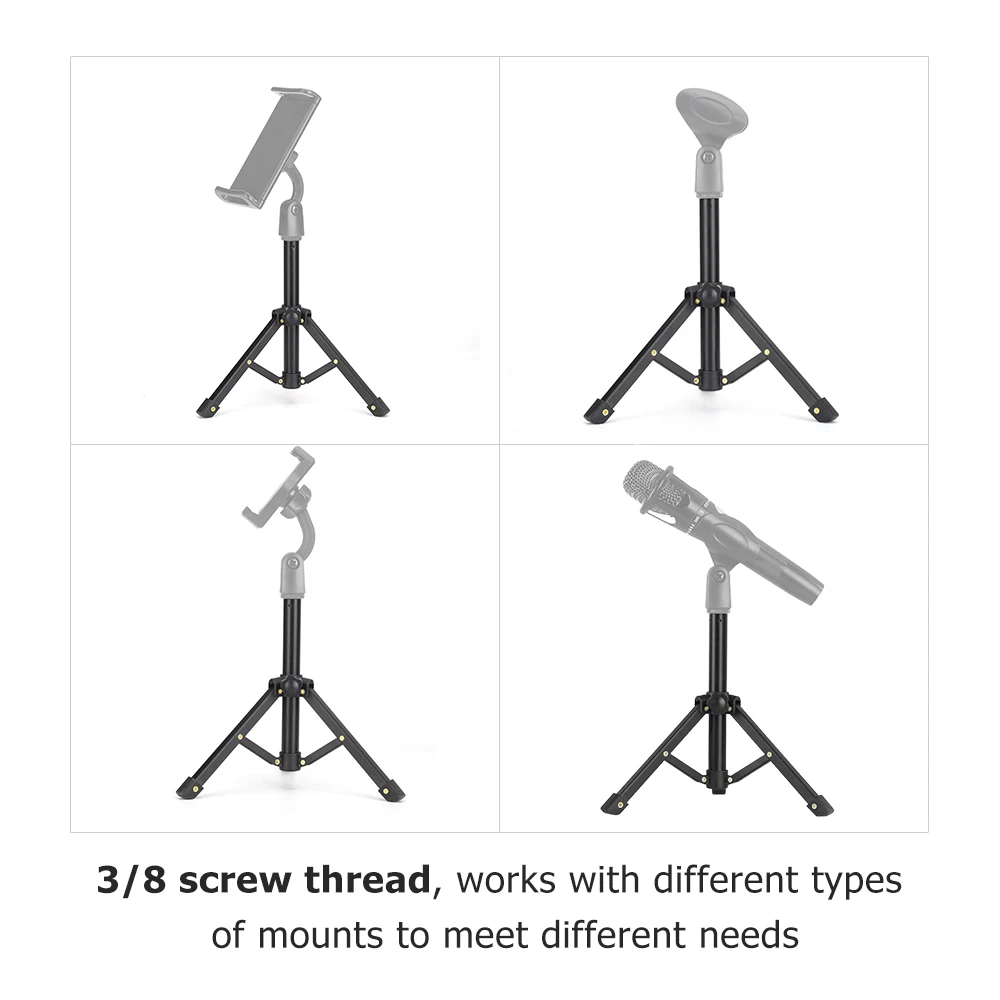 muslady Tabletop Microphone Tripod Stand Desktop Mic Stand Metal Mic Tripod with Mic Holder for Streaming Recording
muslady Tabletop Microphone Tripod Stand Desktop Mic Stand Metal Mic Tripod with Mic Holder for Streaming Recording