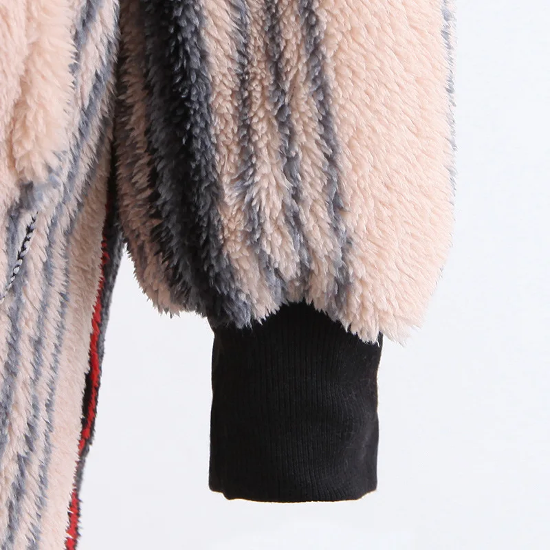 Women Autumn Winter Wide Lapel Loose Warm Outwear Female Casual Jumper Ladies Loose Zipper Coat Faux Fur Ladies New Solid Coat 
Women Autumn Winter Wide Lapel Loose Warm Outwear Female Casual Jumper Ladies Loose Zipper Coat Faux Fur Ladies New Solid Coat