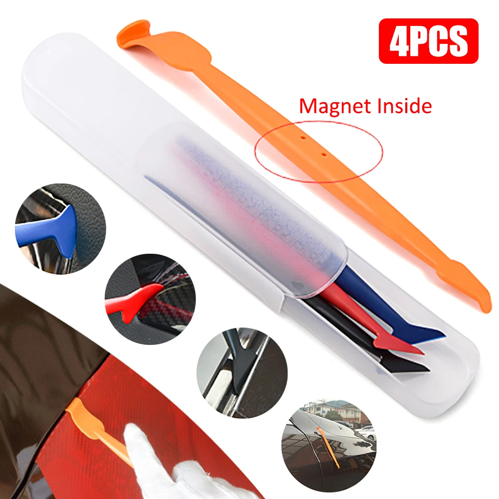 4PCS Vinyl Car Wrap Squeegee Set Carbon Fiber Window Tint Foil Film Magnet Scraper Tools Kit Auto Sticker Wrapping Accessories
4PCS Vinyl Car Wrap Squeegee Set Carbon Fiber Window Tint Foil Film Magnet Scraper Tools Kit Auto Sticker Wrapping Accessories