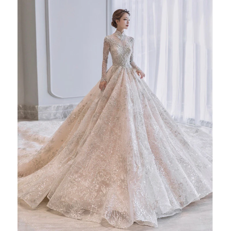 Vintage Lace Robe De Mariage Long Sleeve Ball Gown Muslim Wedding Dress bridal dress plus size Vestidoe De Noiva
Vintage Lace Robe De Mariage Long Sleeve Ball Gown Muslim Wedding Dress bridal dress plus size Vestidoe De Noiva