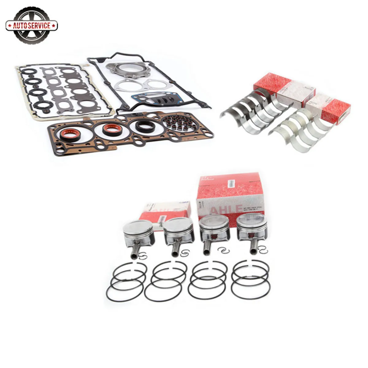 NEW 058198151B Engine Piston Ring Cylinder Gasket & Bearing Shell Repair Kit For VW Golf Passat Jetta Audi A3 A4 A6 TT 06B105591
NEW 058198151B Engine Piston Ring Cylinder Gasket & Bearing Shell Repair Kit For VW Golf Passat Jetta Audi A3 A4 A6 TT 06B105591