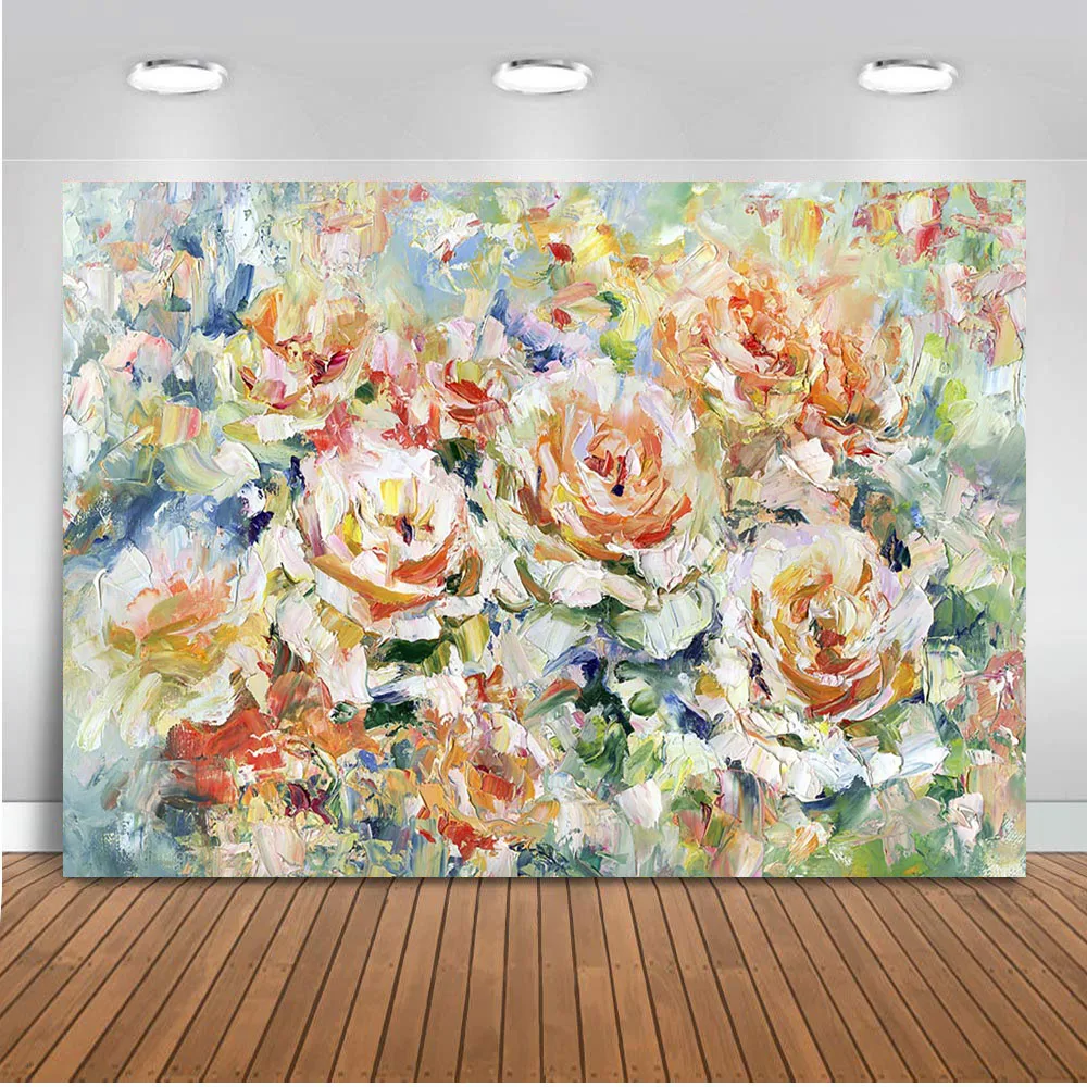 Oil Painting Flower Backdrop for Photographic Studio Abstract Background for Photo Studio Newborn Children Photo Shoot Backdrops
Oil Painting Flower Backdrop for Photographic Studio Abstract Background for Photo Studio Newborn Children Photo Shoot Backdrops