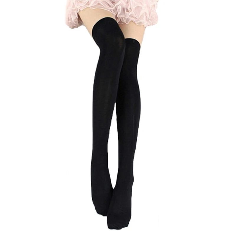 

1 пара, женские пикантные теплые чулки выше колена, бархатные чулки, Стрейчевые колготки, соблазнительные носки, длинные носки выше колена