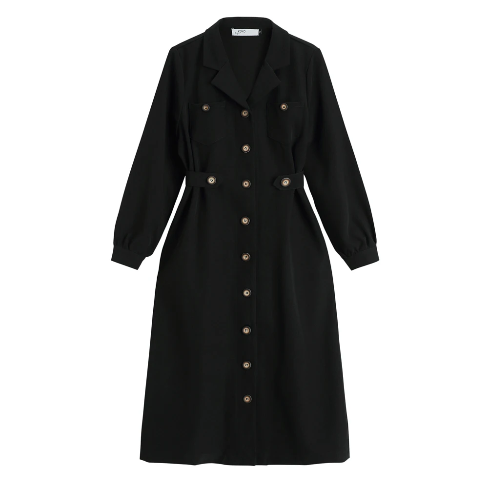 New bottom dress for women in autumn / winter 2020, single breasted retro long sleeve waist slim mid length plaid
New bottom dress for women in autumn / winter 2020, single breasted retro long sleeve waist slim mid length plaid