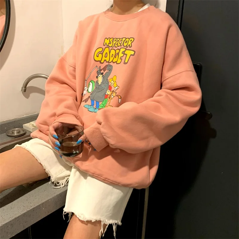 No Hat Hoodies Women Cartoon Long Sleeve Thicker Warm Mujer Design 4 Colors Couple Students Ulzzang Harajuku Chic Streetwear Ins
No Hat Hoodies Women Cartoon Long Sleeve Thicker Warm Mujer Design 4 Colors Couple Students Ulzzang Harajuku Chic Streetwear Ins