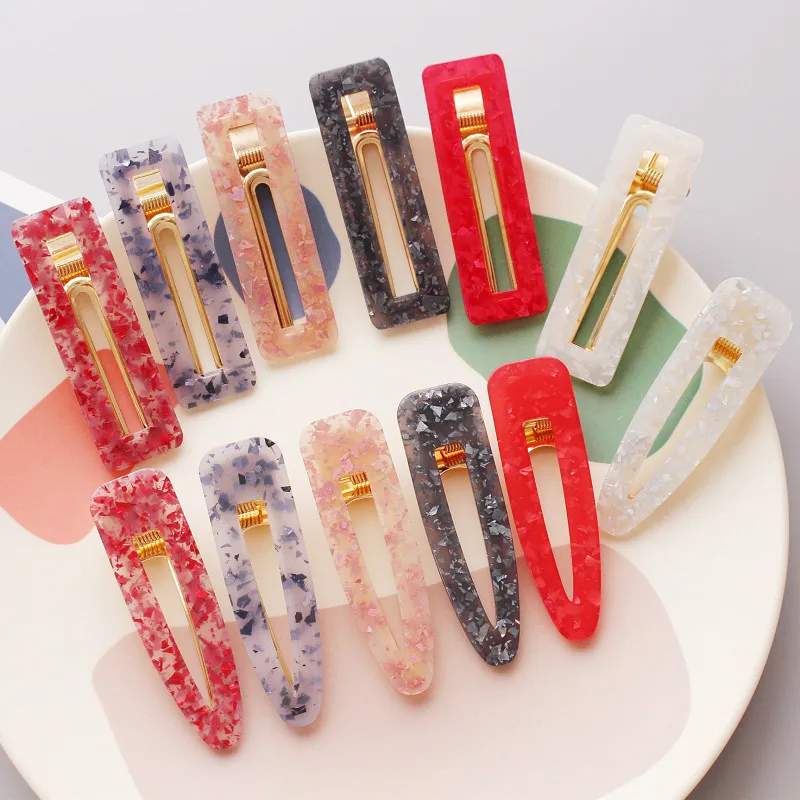 New Colors Fashion Acetate Geometric Hair Clips Korean Hair Accessories Elegant Golden Flakes Acrylic Hair Clip for Women
New Colors Fashion Acetate Geometric Hair Clips Korean Hair Accessories Elegant Golden Flakes Acrylic Hair Clip for Women