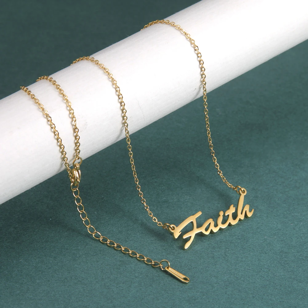 Lemegeton Personalized Custom Name Necklace Faith Choker Pendant Stainless steel Jewelry Name Necklaces
Lemegeton Personalized Custom Name Necklace Faith Choker Pendant Stainless steel Jewelry Name Necklaces