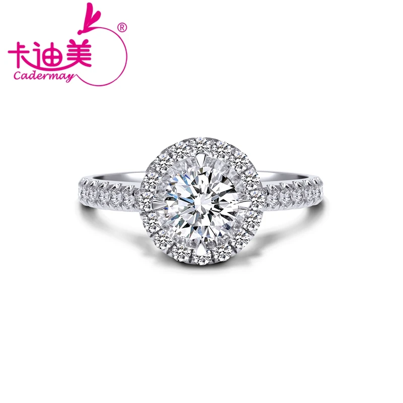 Cadermay Jewelry 18K Solid White Gold HPHT CVD 0.5CT Lab Grown Diamond Halo Ring Classic Engagement Anniversary Wedding Gifts
Cadermay Jewelry 18K Solid White Gold HPHT CVD 0.5CT Lab Grown Diamond Halo Ring Classic Engagement Anniversary Wedding Gifts