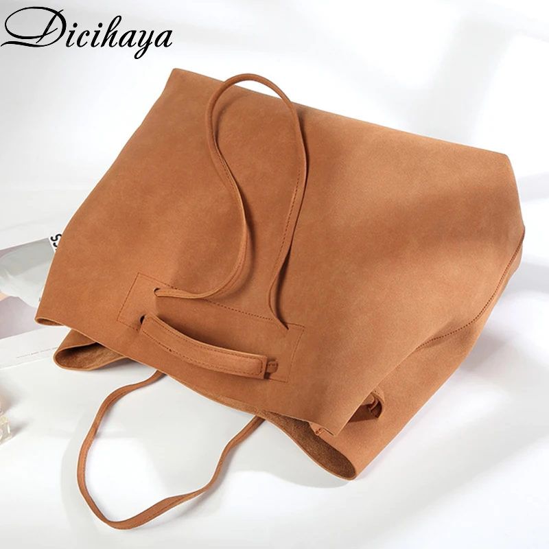 DICIHAYA Fashion Female HandBag 2020 Retro Portable Frosted Big Simple One-shoulder Women Large Capacity Soft Leather Tote Bag
DICIHAYA Fashion Female HandBag 2020 Retro Portable Frosted Big Simple One-shoulder Women Large Capacity Soft Leather Tote Bag