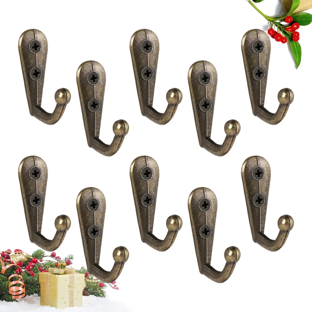 12PCS Retro European Style Coat Hooks Zinc Alloy Heavy Duty Closet Hooks Wall Mounted Hangers for Towel Clothes
12PCS Retro European Style Coat Hooks Zinc Alloy Heavy Duty Closet Hooks Wall Mounted Hangers for Towel Clothes