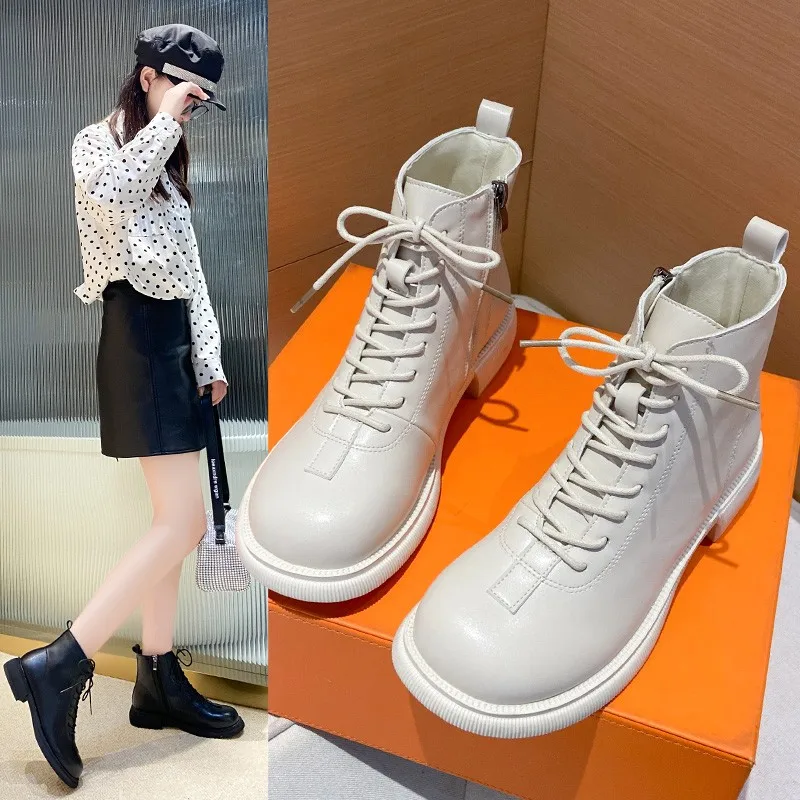 Autumn and Winter New Korean Fashion Popular Martin Boots Side Zipper Thin Casual Boots Versatile and Comfortable Nude Boots
Autumn and Winter New Korean Fashion Popular Martin Boots Side Zipper Thin Casual Boots Versatile and Comfortable Nude Boots