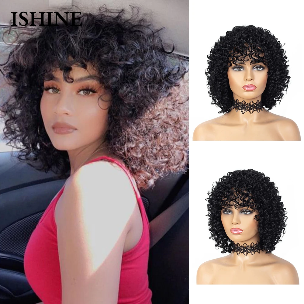 ISHINE 12Inch Short Deep Wave Wig Bob Curly Human Hair Wigs for Black Women Brazilian Remy Human Hair with Bangs Natural Black
ISHINE 12Inch Short Deep Wave Wig Bob Curly Human Hair Wigs for Black Women Brazilian Remy Human Hair with Bangs Natural Black