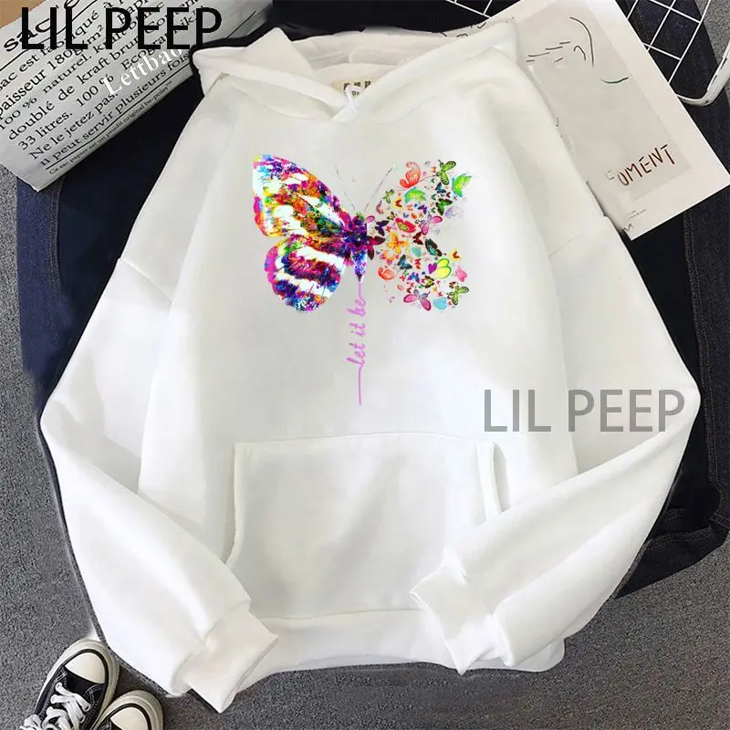 Let It Be Butterfly Print Women Hooded Sweatshirt Harajuku Fun Cartoon Long Sleeve Casual Oversize Hoodie Kawaii Clothes
Let It Be Butterfly Print Women Hooded Sweatshirt Harajuku Fun Cartoon Long Sleeve Casual Oversize Hoodie Kawaii Clothes