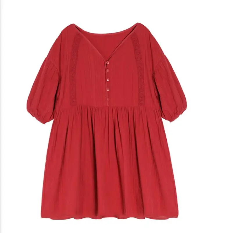 6658# Summer Red Cotton Linen Maternity Blouses V Neck Large Size Loose Chic Ins Shirt Clothes for Pregnant Women Pregnancy Tops
6658# Summer Red Cotton Linen Maternity Blouses V Neck Large Size Loose Chic Ins Shirt Clothes for Pregnant Women Pregnancy Tops