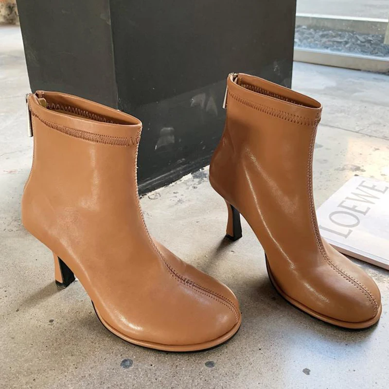 Ladies Ankle Short Modern Boots Autumn Chelsea Boots Female Round Toe High Heels Casual Shoes Women Zippers Shoes For Woman
Ladies Ankle Short Modern Boots Autumn Chelsea Boots Female Round Toe High Heels Casual Shoes Women Zippers Shoes For Woman
