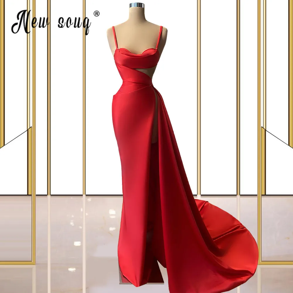 Spaghetti Straps Evening Gowns Red Luxury Wedding Dress Split Sexy Prom Party Dresses Celebrity Dress Custom Made
Spaghetti Straps Evening Gowns Red Luxury Wedding Dress Split Sexy Prom Party Dresses Celebrity Dress Custom Made