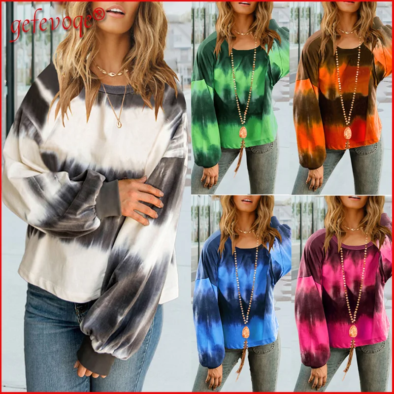 Autumn Winter New Fashion Clothes Streetwear Casual Gradient Print O Neck Long Sleeve Basic Top Loose Pullover Female Sweatshirt
Autumn Winter New Fashion Clothes Streetwear Casual Gradient Print O Neck Long Sleeve Basic Top Loose Pullover Female Sweatshirt