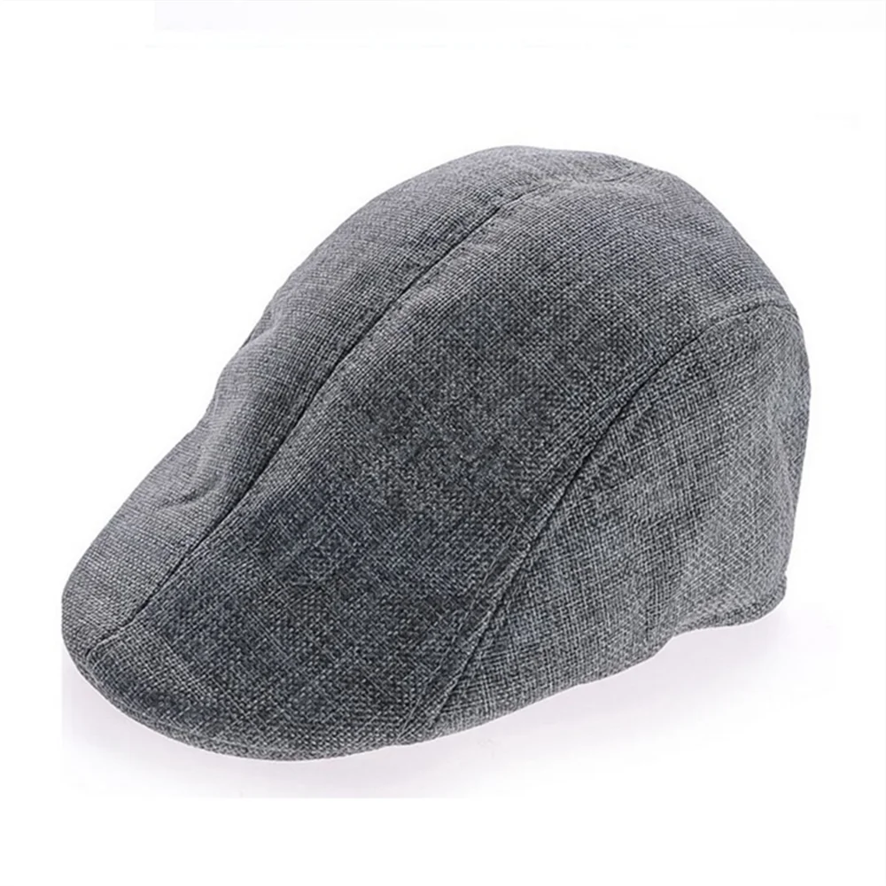 Фото Новый хлопковый мужской берет Осенняя шапка мужская шляпа плюща - купить