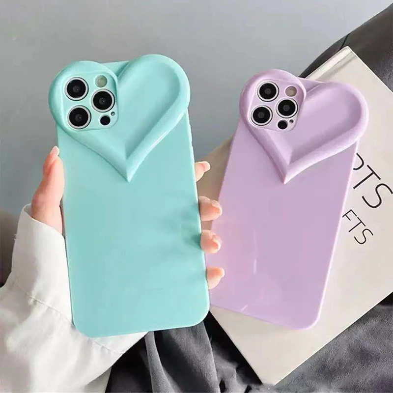 Cute Candy Color Love Heart Bumper Phone Case For iPhone 11 12 Pro Max X XR XS Max 7 8 Plus Soft Shockproof Back Cover
Cute Candy Color Love Heart Bumper Phone Case For iPhone 11 12 Pro Max X XR XS Max 7 8 Plus Soft Shockproof Back Cover