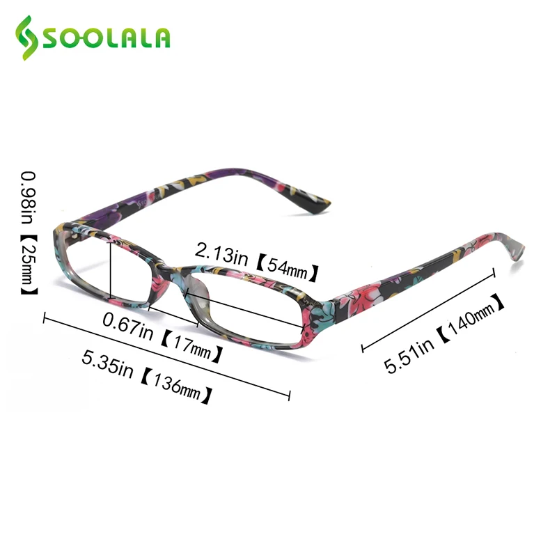 SOOLALA 25pcs Rectangular Floral Printed Reading Glasses With Case Womens Spring Hinge Reading Glasses+1.0 to 4.0 Wholesale
SOOLALA 25pcs Rectangular Floral Printed Reading Glasses With Case Womens Spring Hinge Reading Glasses+1.0 to 4.0 Wholesale
