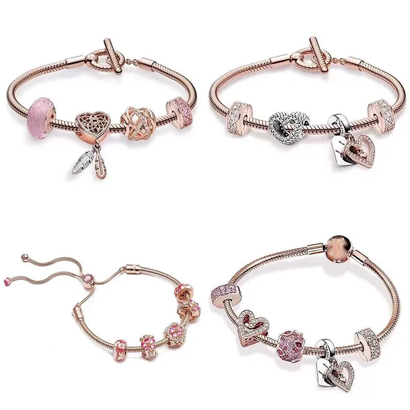2021 New 925 Silver Rose Gold Heart Daisy Bracelet Suitable For Ladies Wedding Party Gift Diy Jewelry
2021 New 925 Silver Rose Gold Heart Daisy Bracelet Suitable For Ladies Wedding Party Gift Diy Jewelry