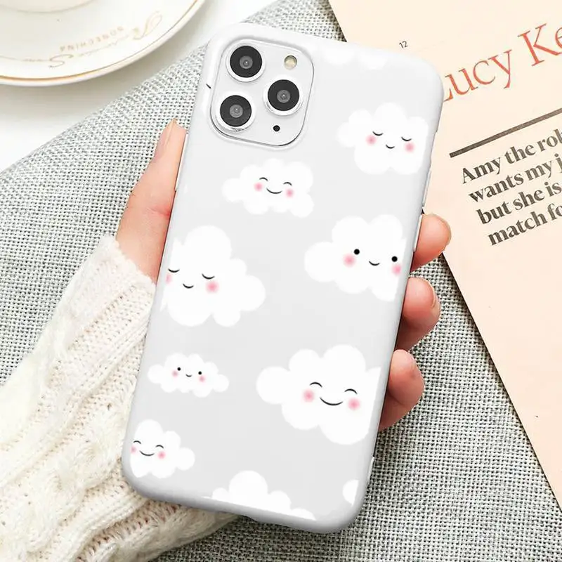 Cartoon cute funny clouds Phone Case Candy Color for iPhone 6 6S 7 8 11 12 XS X SE 2020 XR mini pro Plus MAX funda 
Cartoon cute funny clouds Phone Case Candy Color for iPhone 6 6S 7 8 11 12 XS X SE 2020 XR mini pro Plus MAX funda