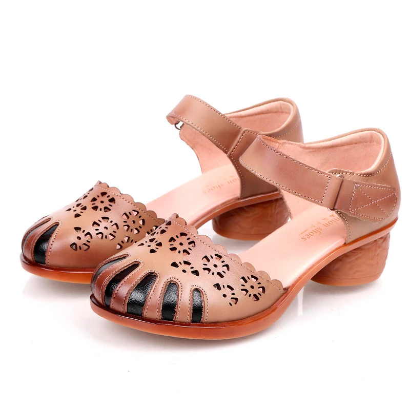 Glglgege Genuine Leather Women Sandals Summer Shoes 3CM Mid Heels Retro Handmade Women Shoes 2020 Hollow Out Sandal
Glglgege Genuine Leather Women Sandals Summer Shoes 3CM Mid Heels Retro Handmade Women Shoes 2020 Hollow Out Sandal