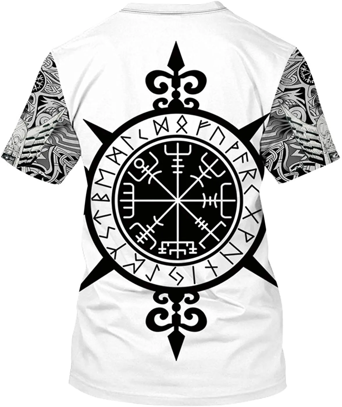 Men's Viking T-shirt new 3D printing T-shirt Nordic mythology pullover, 2021 summer new short sleeve 
Men's Viking T-shirt new 3D printing T-shirt Nordic mythology pullover, 2021 summer new short sleeve