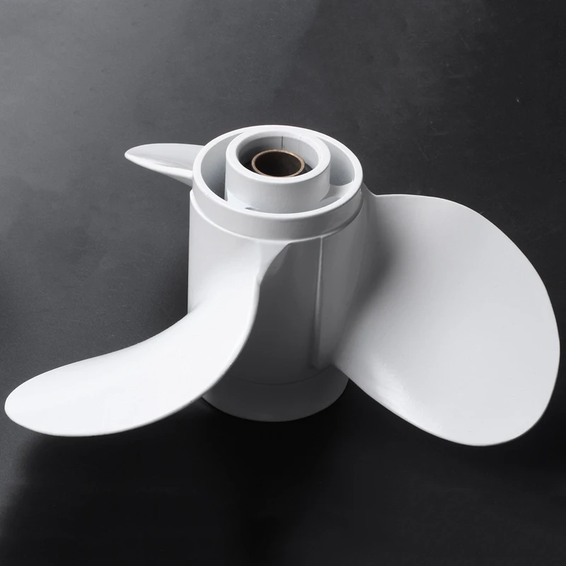 Marine Engine Outboard Propeller 664-45947-01-El 9 7/8 X 11 1/4 for Yamaha 20-30Hp Aluminum Alloy 3 Blade Black 10 Spline Tooth
Marine Engine Outboard Propeller 664-45947-01-El 9 7/8 X 11 1/4 for Yamaha 20-30Hp Aluminum Alloy 3 Blade Black 10 Spline Tooth