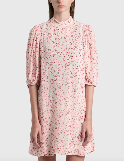Women Dress 2021 Spring and Summer New Ladies Retro Style Pluan and Casual Style Pink Small Floral Dress
Women Dress 2021 Spring and Summer New Ladies Retro Style Pluan and Casual Style Pink Small Floral Dress