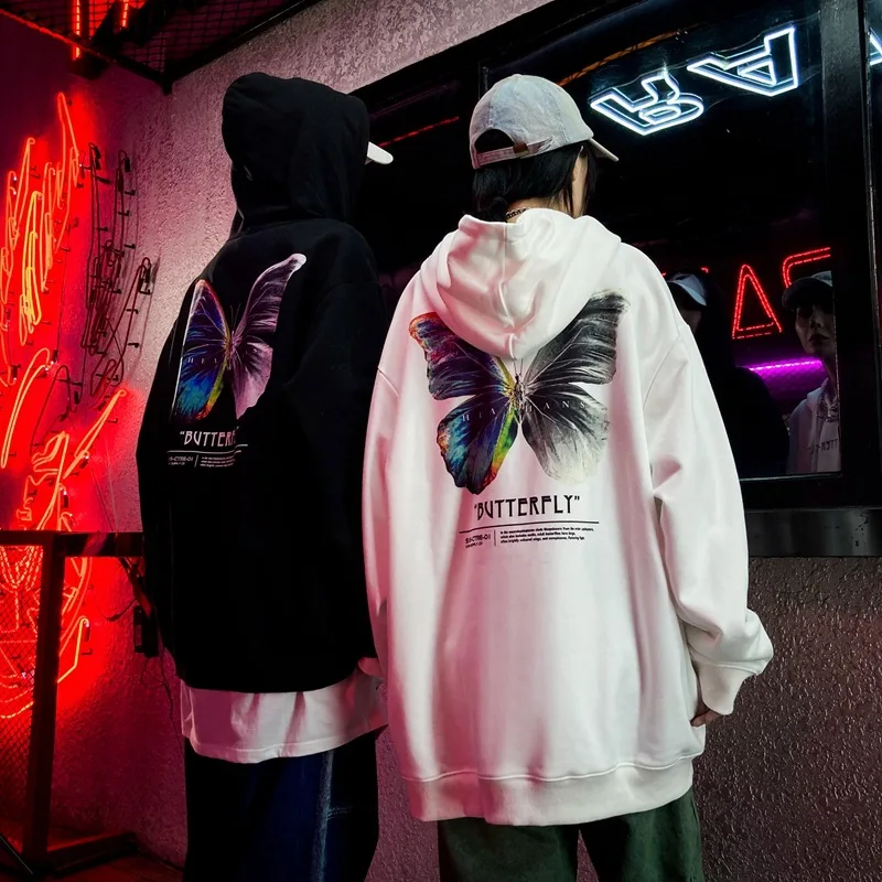Japan Men Hip Hop Sweatshirt Hoodie Color Butterfly Streetwear Harajuku Pullover Hoodie Cotton Fleece Winter Autumn Black Hoodie
Japan Men Hip Hop Sweatshirt Hoodie Color Butterfly Streetwear Harajuku Pullover Hoodie Cotton Fleece Winter Autumn Black Hoodie